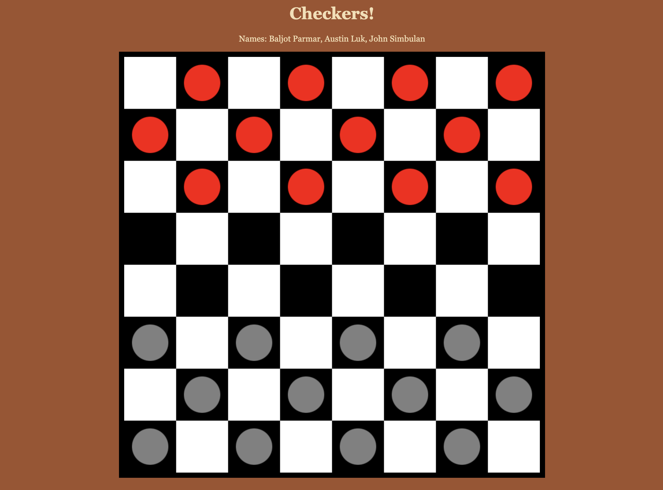 Checkers Game